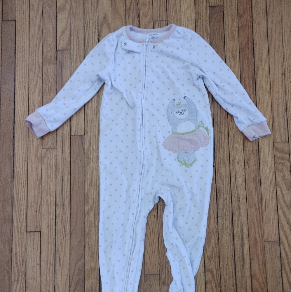 Adorable White and Pink Kids One Piece